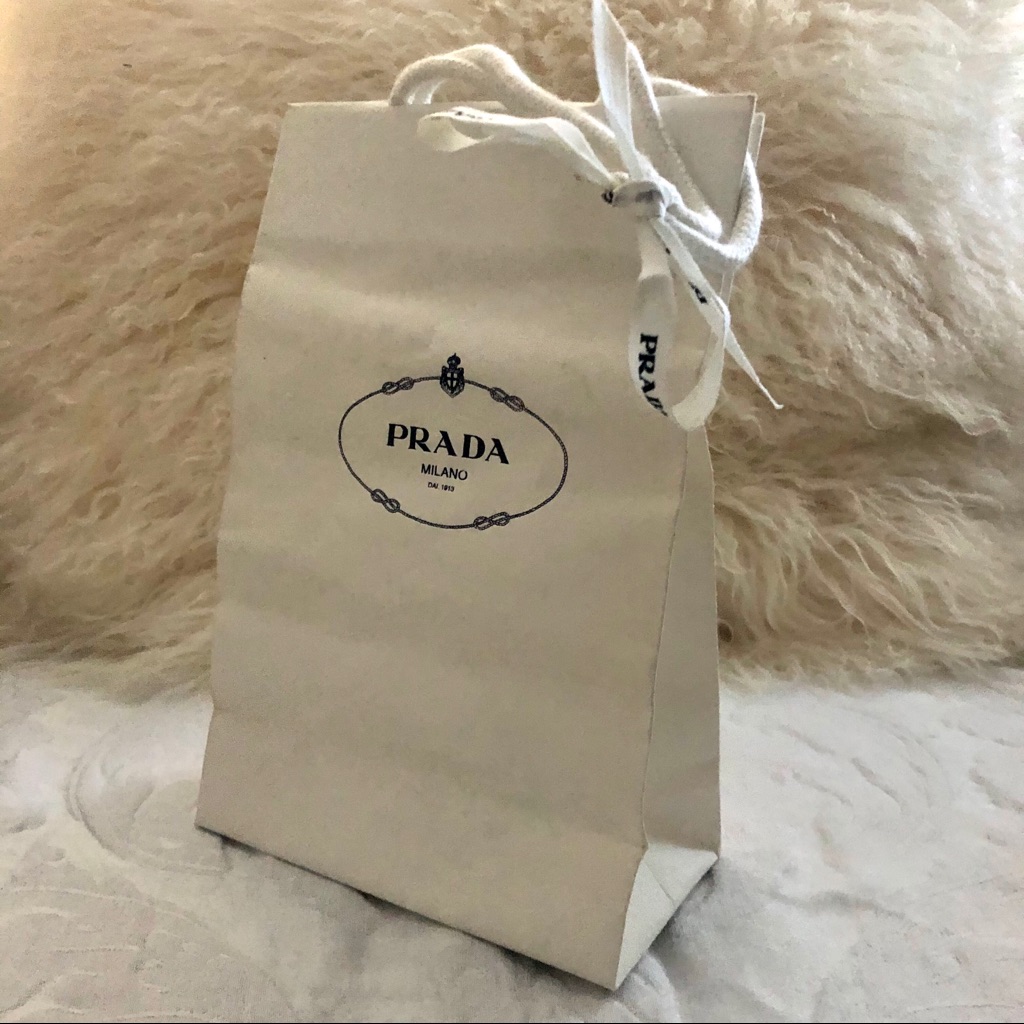 Prada Small Prada Gift Bag With Prada Ribbon